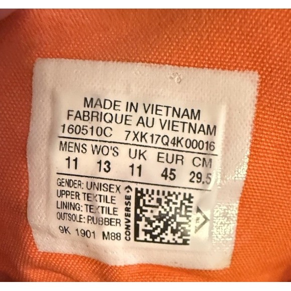 Converse‎ All Star Chuck Taylor High Sneakers Mens 11 Coral Blue Tie Dye Shoes - Picture 7 of 9